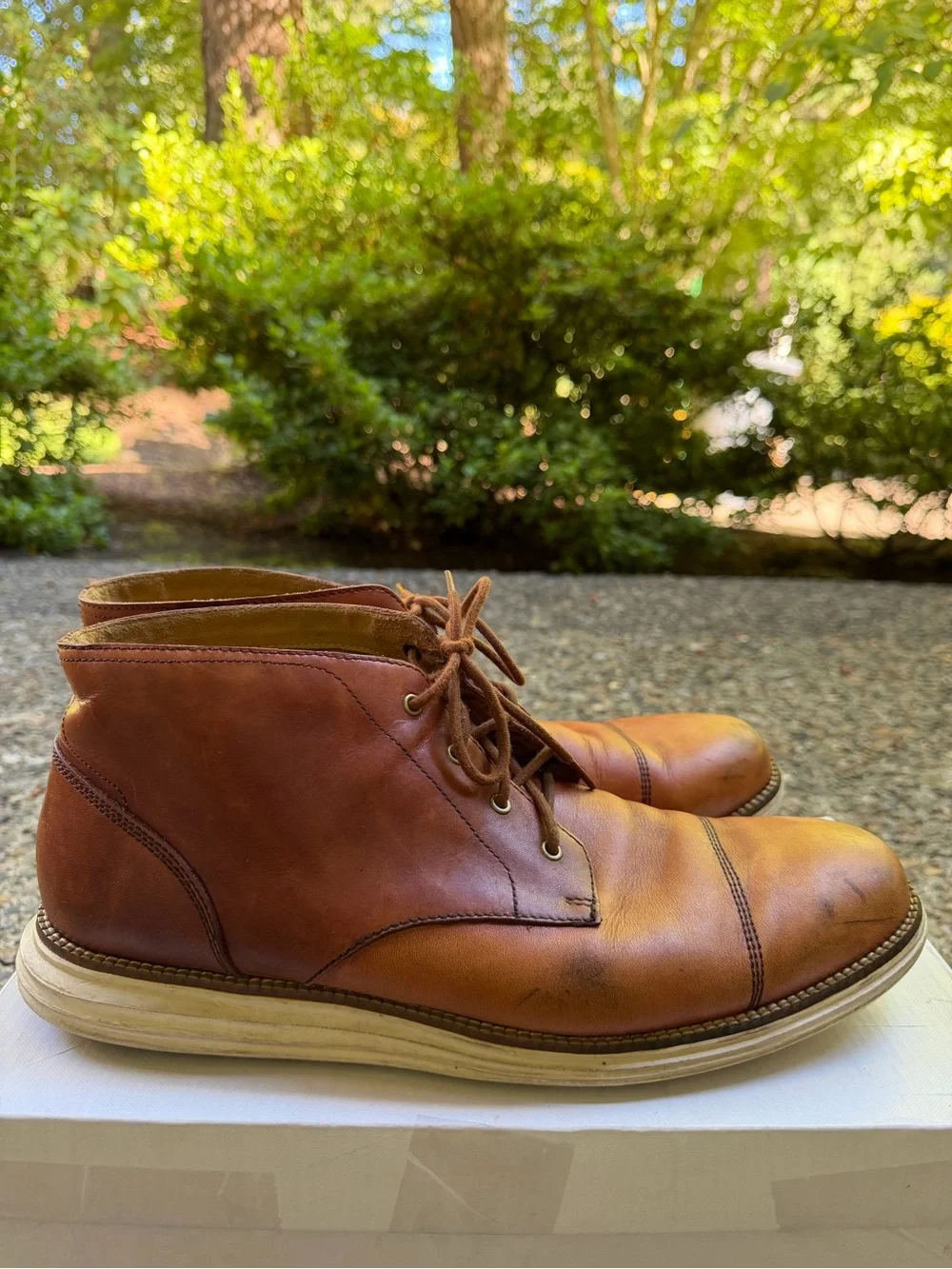 Cole Haan Original Grand Chukka Boot Mens 12 M Oxford Brown Leather